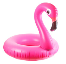Flamingo Print. Pink Pool Inflatable Flamingo For Summer Beach I