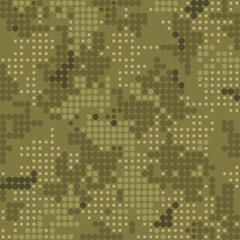 Wall Mural - Camouflage military pixel