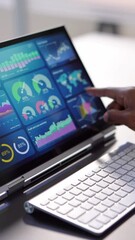 Fototapete - Data Analyst Using Data Analytics KPI