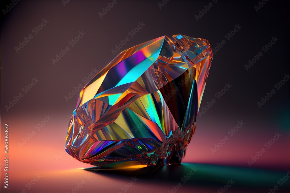 diamond created with generative ai technology