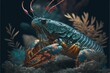 Fantasy Alien crustaceans generative ai