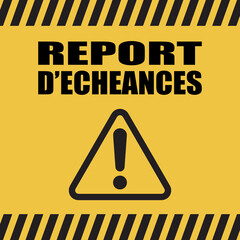 Poster - Logo report d'échéances.