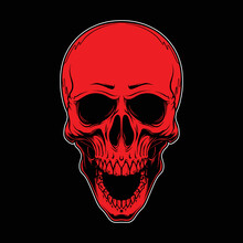 Red Skull Illustration