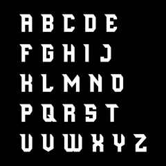  black and white alphabet and vector files