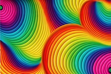  A Colorful Background With A Spiral Design In The Middle Of It, With A Black Circle In The Center Of The Image And A Green Circle In The Middle Of The Image, And A.  Generative