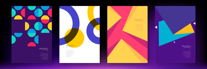 abstract geometric poster cover design with minimal futuristic corporate concept. geometric shape. d