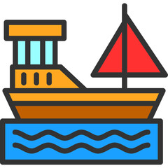 Sticker - Boat Icon