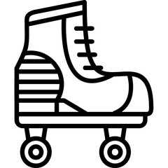 Wall Mural - Roller Skate Icon