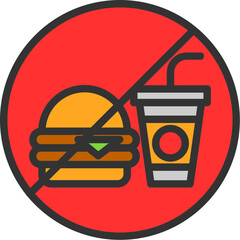 Sticker - No Food Icon