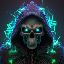 Skulls Wearing Hoodies, Dark Edgy Images
