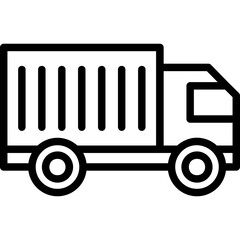 Wall Mural - Cargo Truck Icon