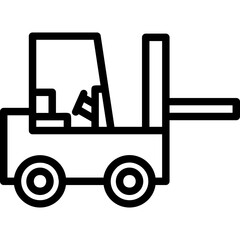 Wall Mural - Forklift Icon