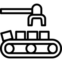 Wall Mural - Conveyor Icon