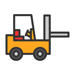 Canvas Print - Forklift Icon