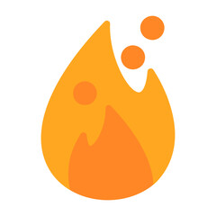 Canvas Print - Fire Icon