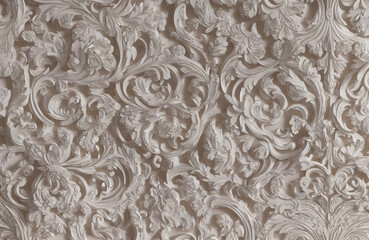 white wooden textures with carving and detailing - whitewashed wood