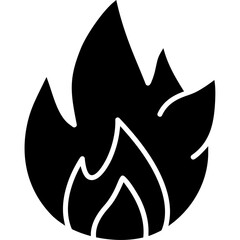 Canvas Print - Fire Icon