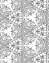 Seamless Geometric Coloring Pages.