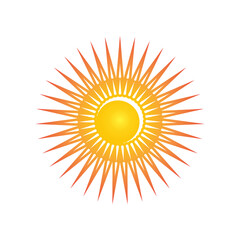 Poster - Creative sun concept logo illustration