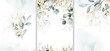 Leinwandbild Motiv Watercolor floral illustration set - bouquet, frame, border. White flowers, rose, peony, gold green leaf branches collection. Wedding invites, wallpapers, fashion. Eucalyptus olive  leaves chamomile.