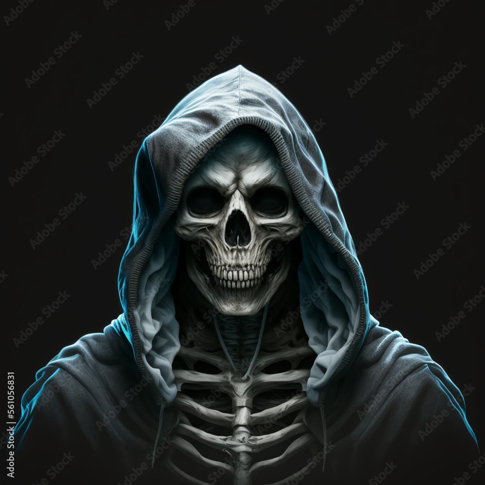 Skeleton wearing hoodie hotsell