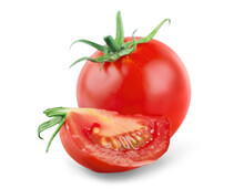 Red Tomatoes Isolated On A White Background