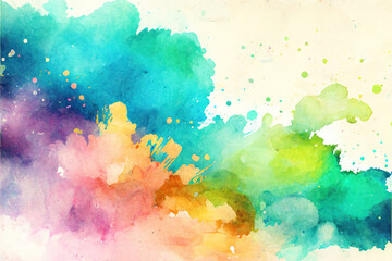 Abstract watercolor background crafted