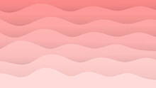 Vector Illustration Pink Wave Pattern,Soft Gradient Pastel Waves,Abtract Pink Shell Style