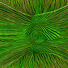 Abstract Green Fractal Grass Fiber Background