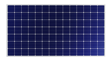 Wall Mural - solar panel,topview angle.white backgrounds