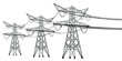 © RomanWhale studio - Electric power transmission vector set