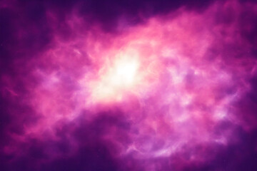 Wall Mural - space background with vibrant nebula and stars - generative ai
