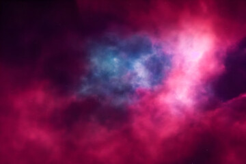 Wall Mural - galaxy with colorful nebula shiny stars and heavy space dust clouds - backround - deep space
