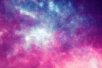 Wall Mural - deep space nebula with stars - background - generative ai