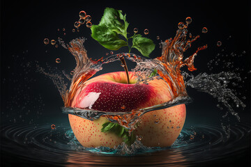 Splash of Freshness: Juicy Apples Dive into Crisp Apple Splash Juice