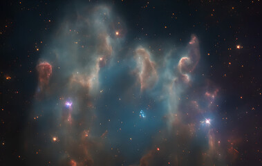 Wall Mural - gas nebula - stars - sun - pillars of creation - deep space - astrophotograph - galaxys - deep field