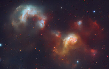 Wall Mural - gas nebula - stars - sun - pillars of creation - deep space - astrophotograph - galaxys - deep field