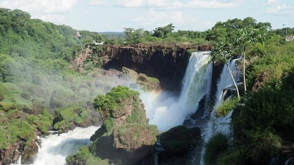 Poster - waterfall in the jungle Iguazu Falls