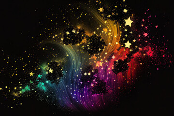 colorful starry background wallpaper