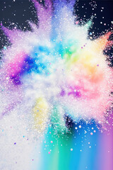 Wall Mural - Abstract Rainbow Colors Background. Created with Generative AI Technology