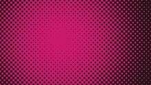 Abstract Motion Background Of Black And Pink Square Dots Zooming And Moving