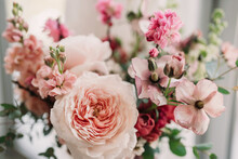 Peach And Pink Palette Bridal Bouquet