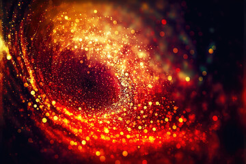 Canvas Print - Glitter Red Abstract Background. Created with Generative AI Technology