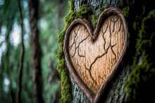 Heart Carved In A Tree - Ecology, Environment, Healthy