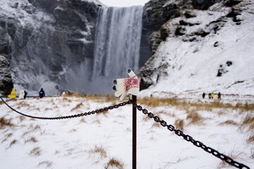 Canvas Print - skogafoss waterfall