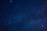 Fototapeta Niebo - Milky Way stars and constellations on evening sky.