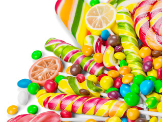 Canvas Print - Collection a sweet colorful candy