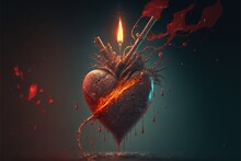 Heart With Blood