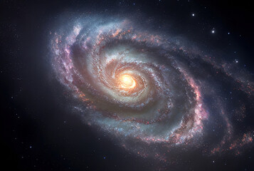 Aufkleber - Colorful abstract wallpaper texture background illustration, Universe and time travel between stars and planets