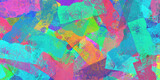 Fototapeta Do akwarium - paint roller texture,  abstract colorful background